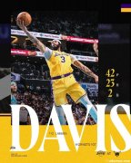 浓眉狂砍42+23统治内线 湖人险胜黄蜂豪取四连胜