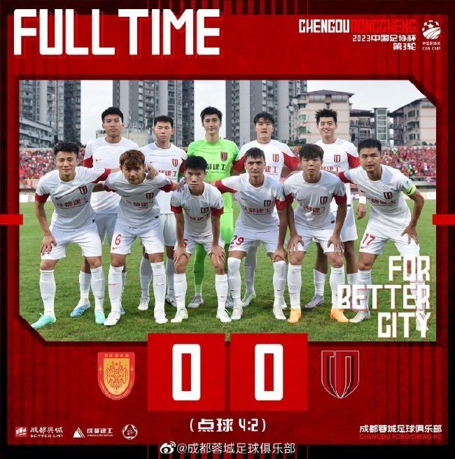 足协杯-成都蓉城点球大战2-4重庆铜梁龙