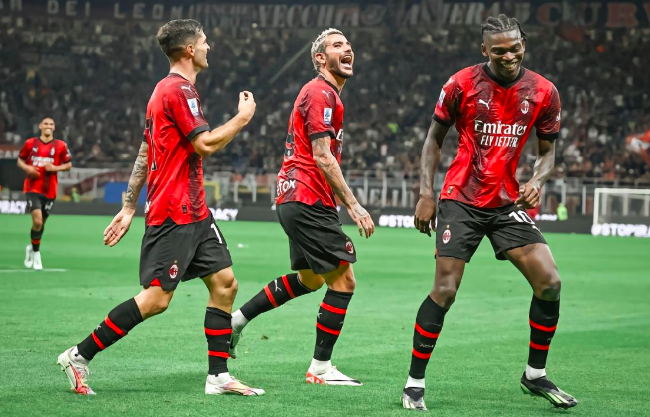 意甲-吉鲁点球双响普利希奇破门 AC米兰4-1都灵