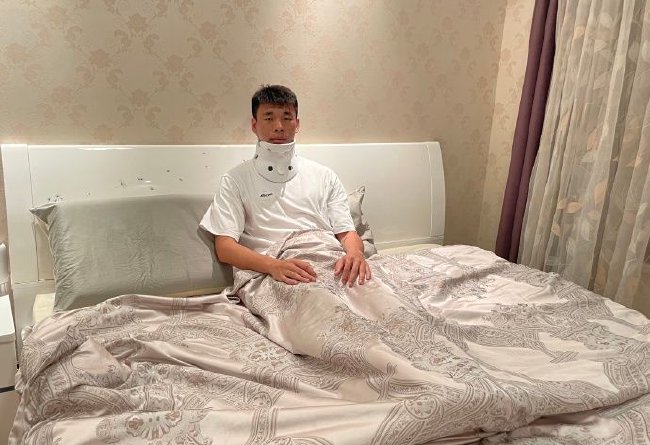 国脚李帅严重受伤：脑震荡 颈椎受伤 多颗牙齿受损