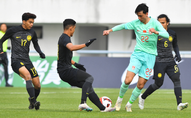 热身赛-国奥2-1胜10人马来西亚 杜月徵陶强龙破门