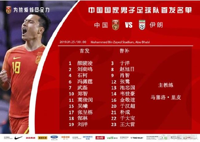 国足上一次踢亚洲杯还是2019年 首发目前只剩4人