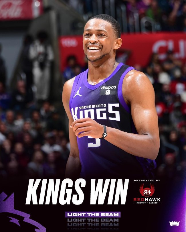 福克斯33分小萨17+15+12 国王力克快船3连胜
