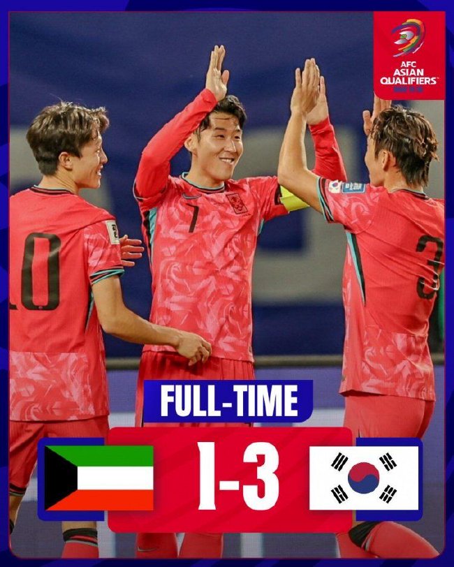 孙兴慜点球 吴世勋助攻 韩国3-1科威特