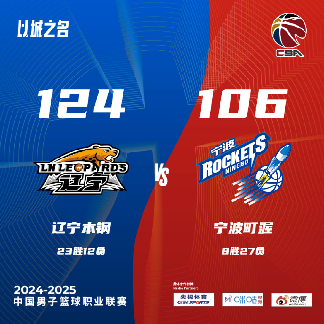 赵继伟17分助辽宁击败宁波，贺希宁38分率领深圳胜新疆