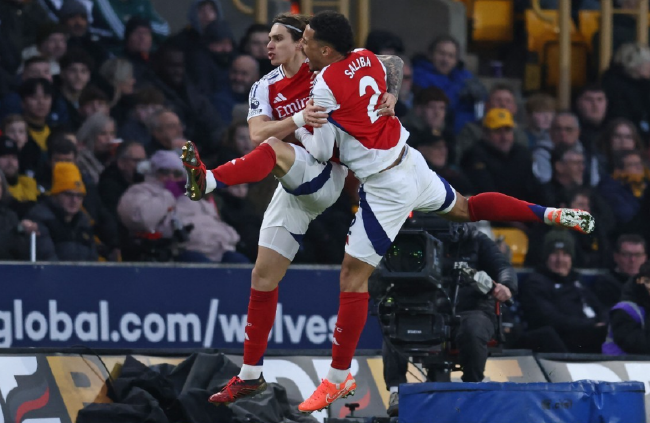 英超-卡拉菲奥里射门得手 阿森纳1-0狼队