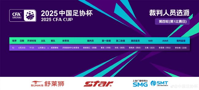 麦麦提江主裁执法足协杯1/8决赛山东泰山vs成都蓉城